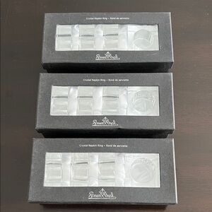 12 Crystal Napkin Rings
